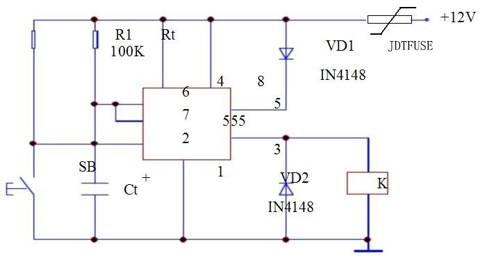 PPTC在555時(shí)基電路的應(yīng)用