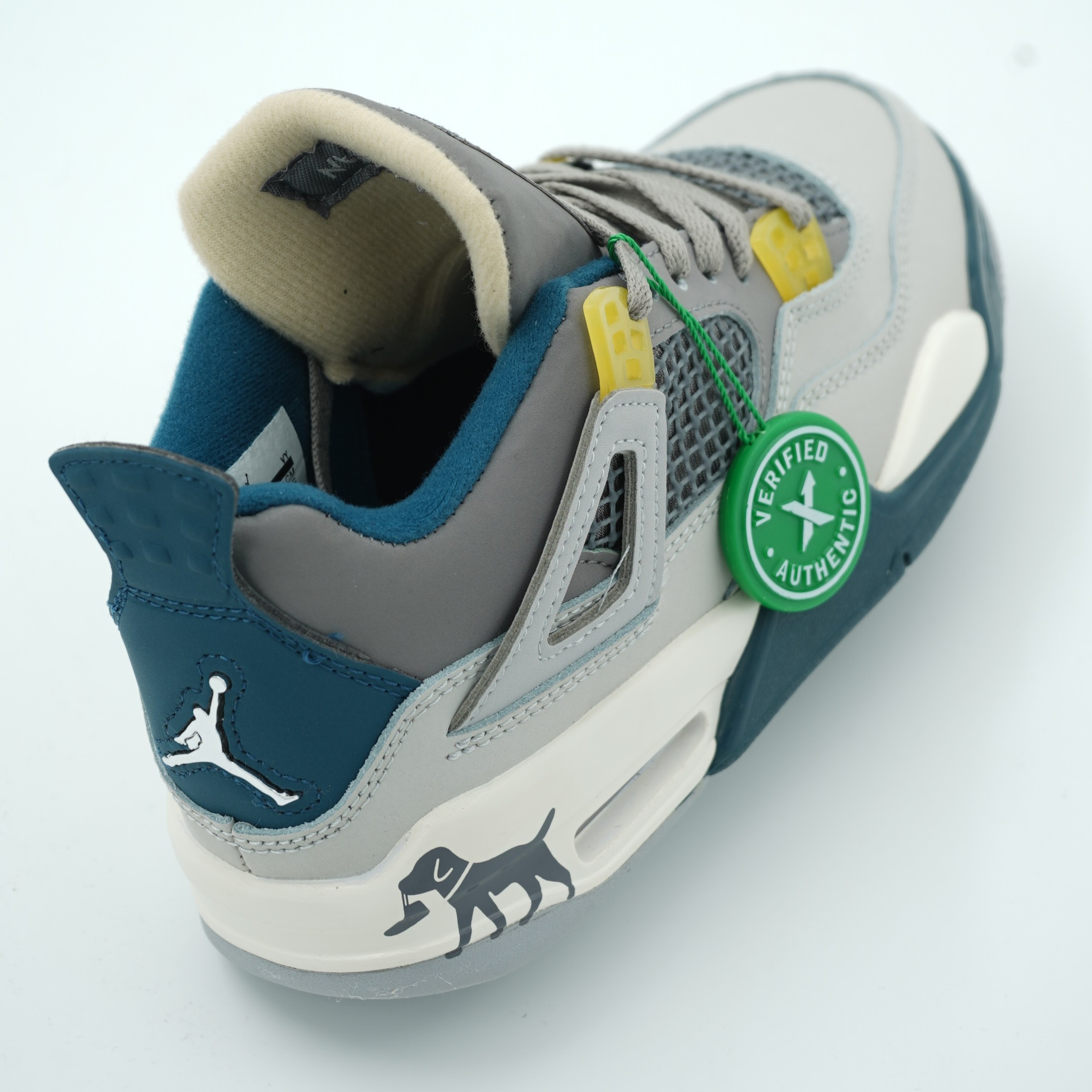 کفش نایک جردن 4 Air Jordan Retro Grey Teal (Inspired)