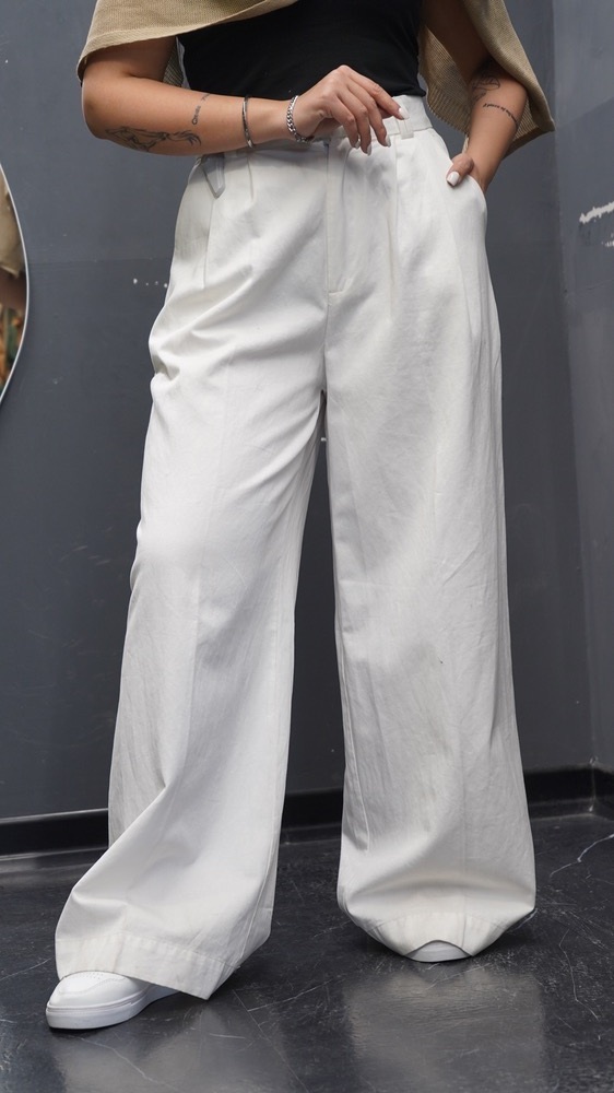 شلوار کتان  برش بگ