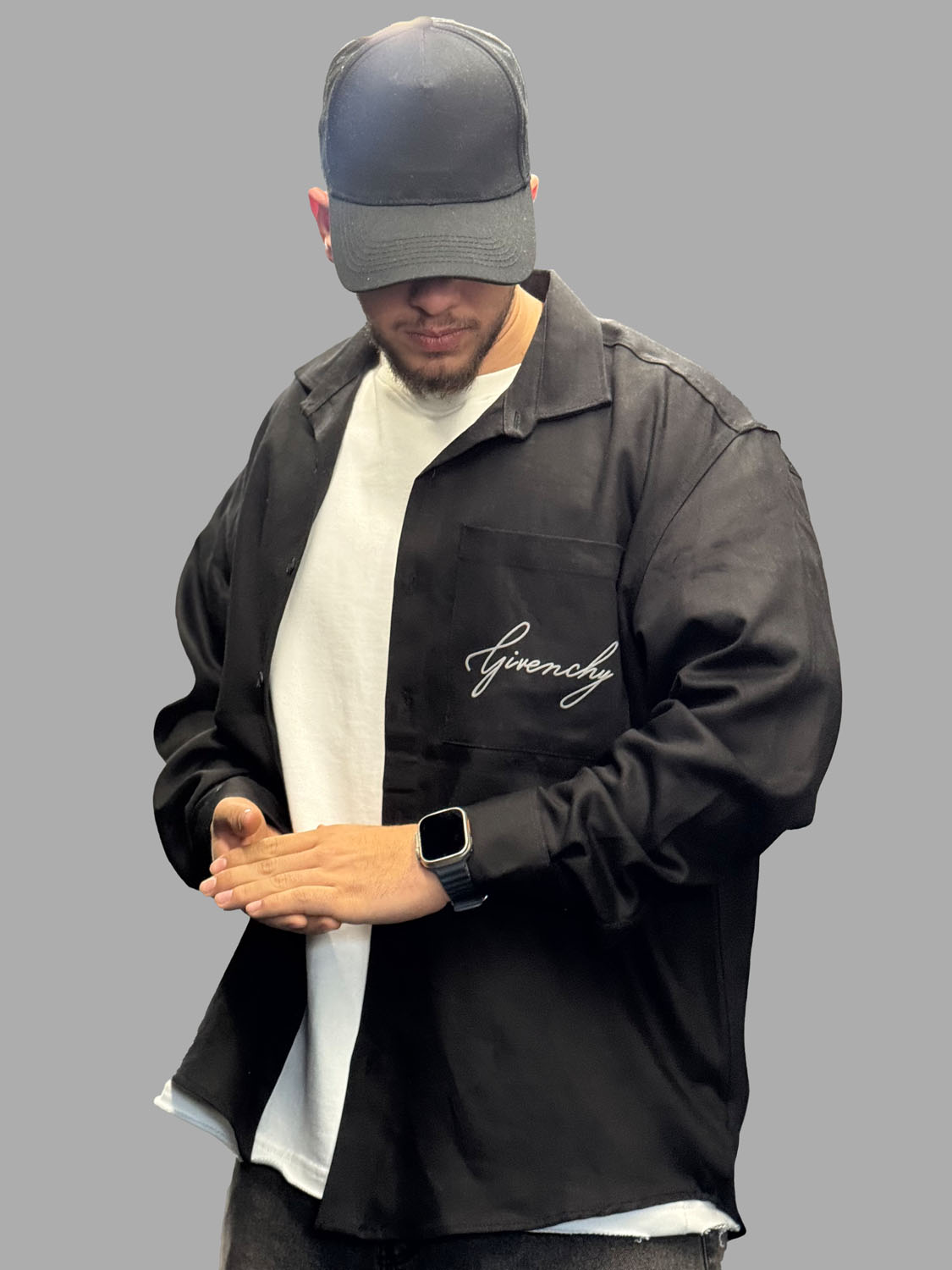 پیراهن کتان طرح دار