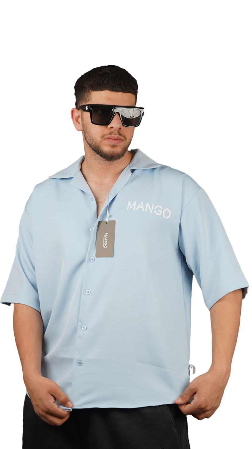 پیراهن پارچه مازراتی با چاپ Mango